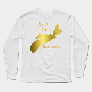 SWEET Home Nova Scotia Gold Long Sleeve T-Shirt